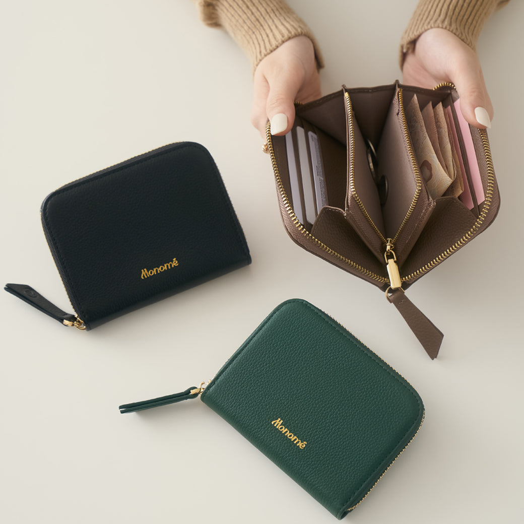 RAFFLE zip-around wallet