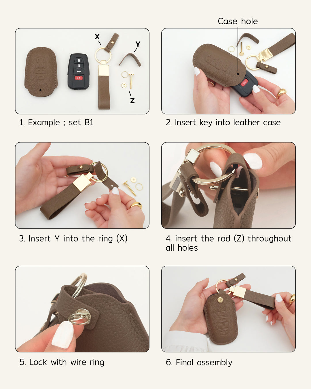 DUMBELL SET ; Spare Part for Car Key case