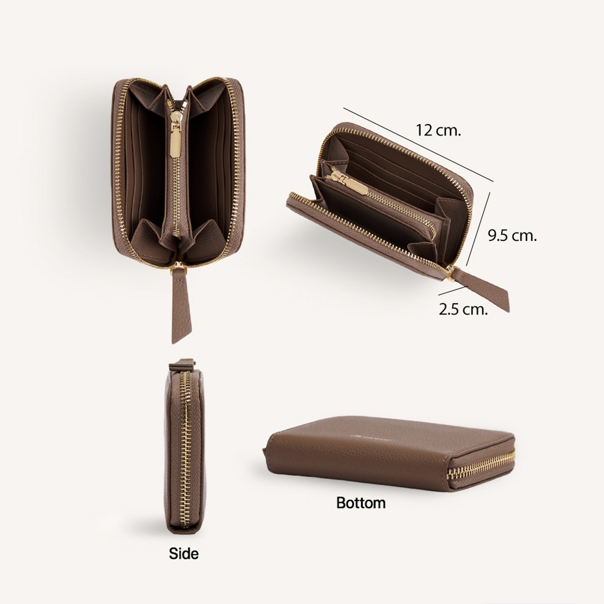 RAFFLE zip-around wallet