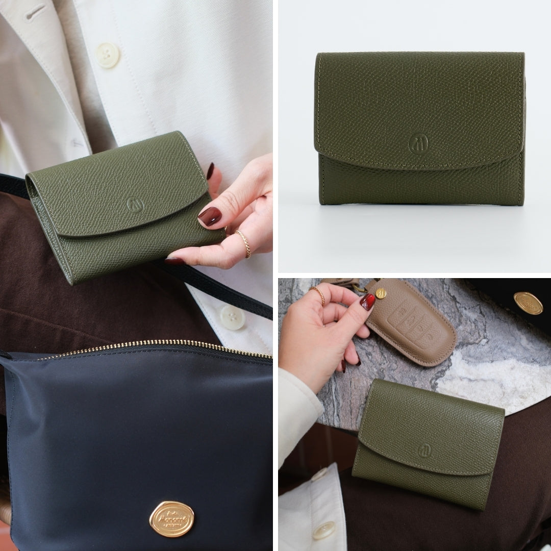 Grace wallet : Short wallet , Genuine leather