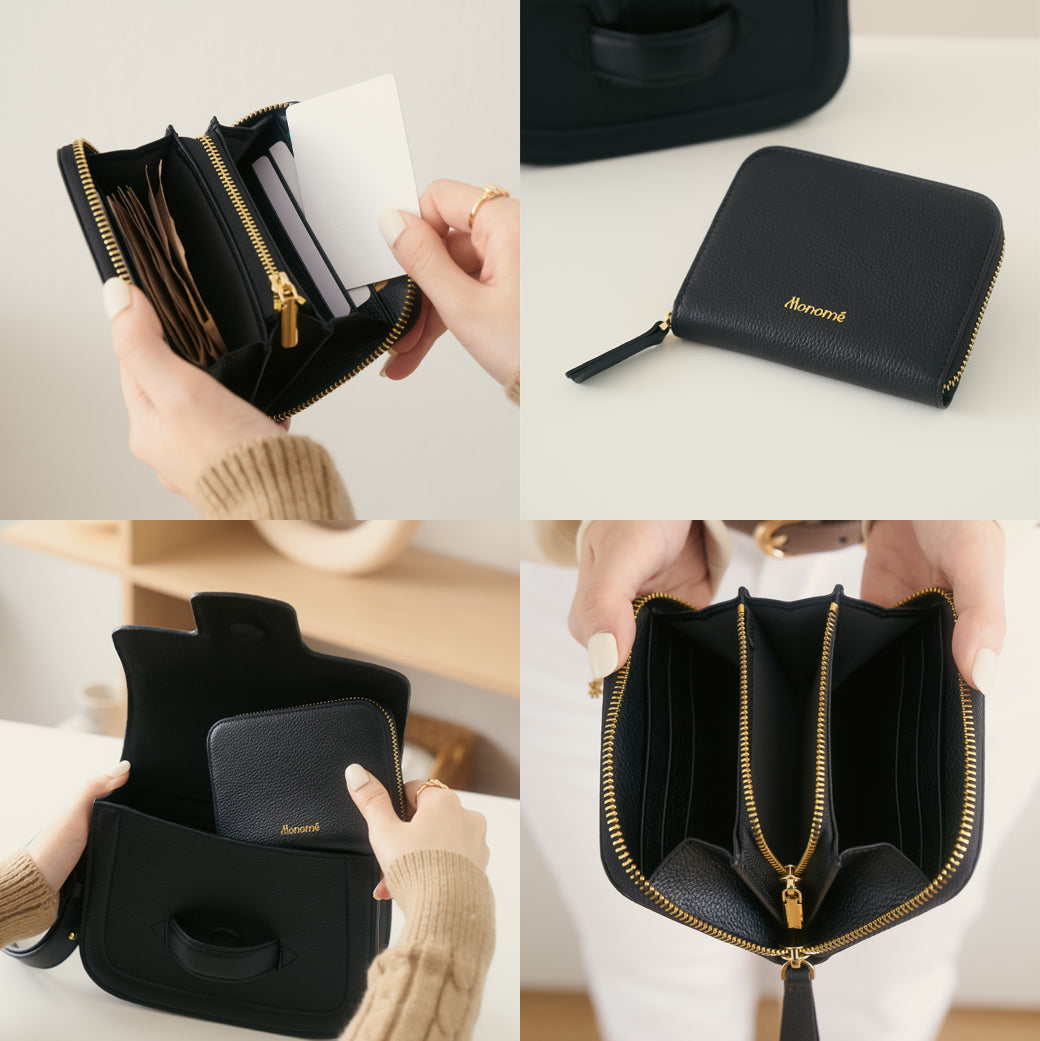 RAFFLE zip-around wallet