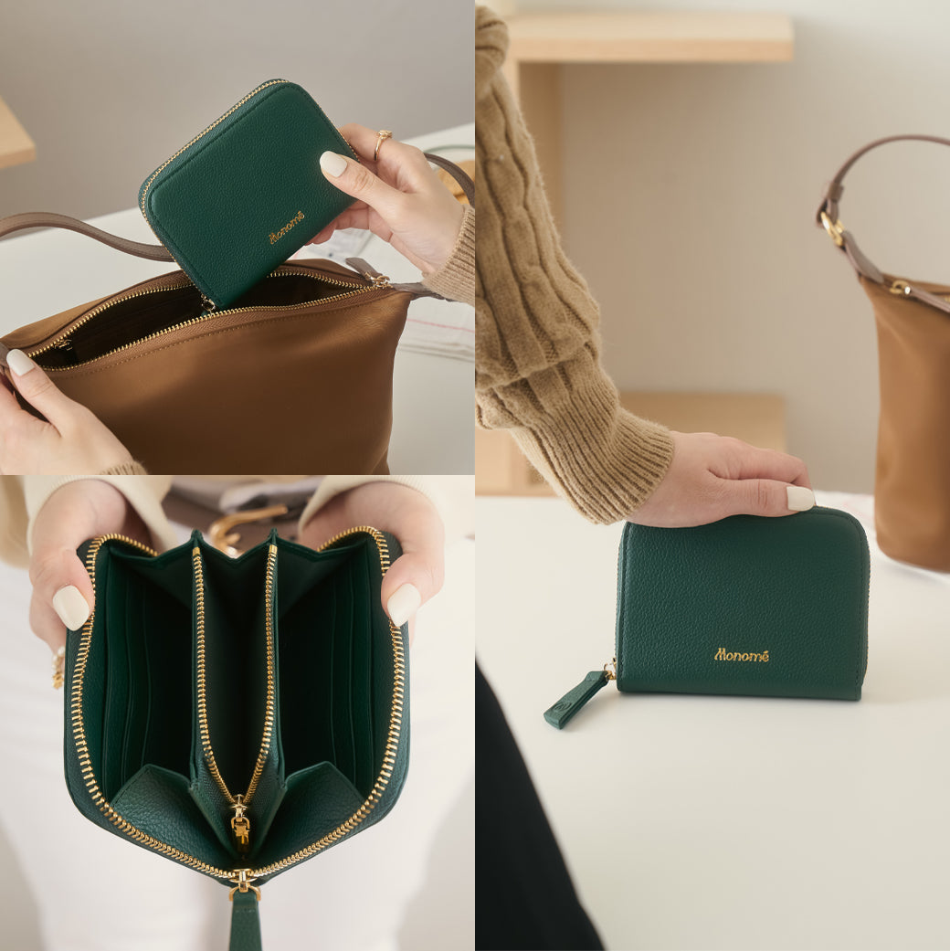 RAFFLE zip-around wallet
