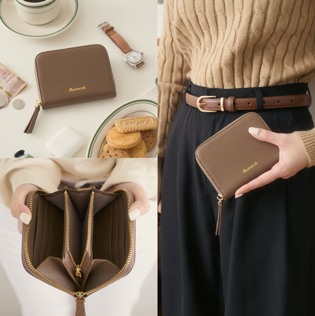 RAFFLE zip-around wallet