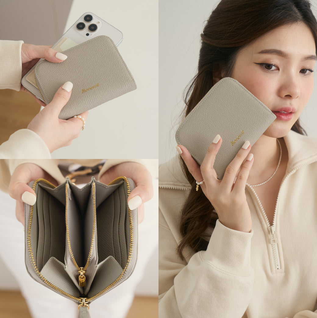 RAFFLE zip-around wallet