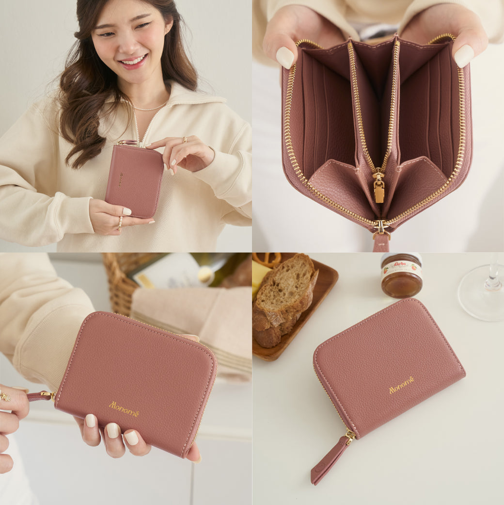 RAFFLE zip-around wallet