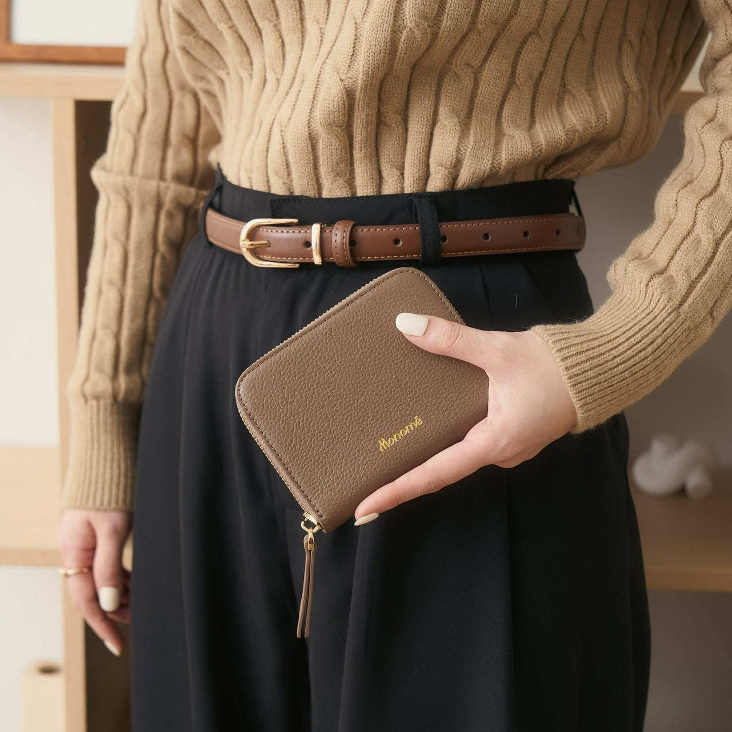 RAFFLE zip-around wallet