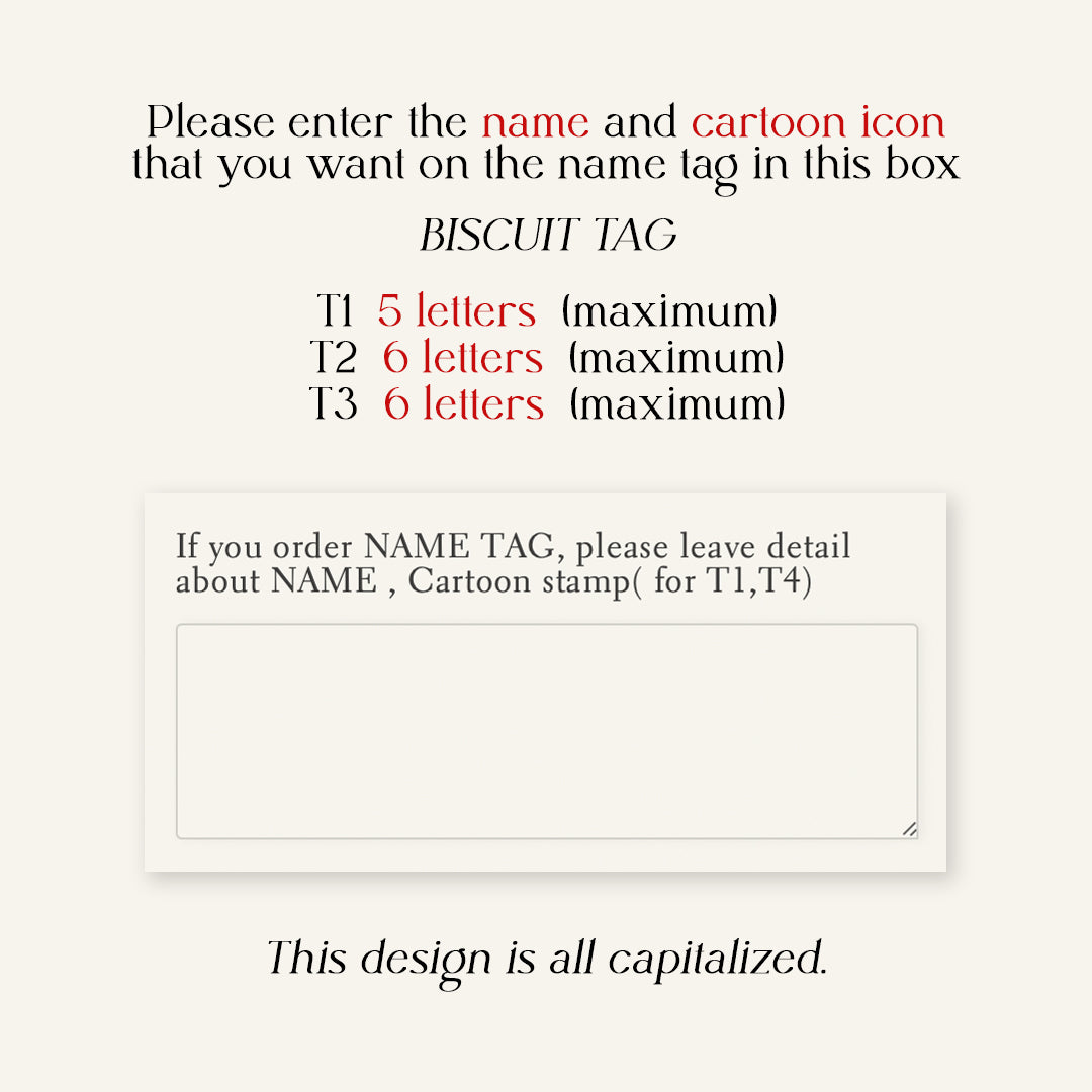 Name Tag - BISCUIT