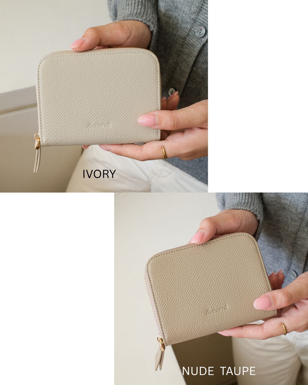 RAFFLE zip-around wallet