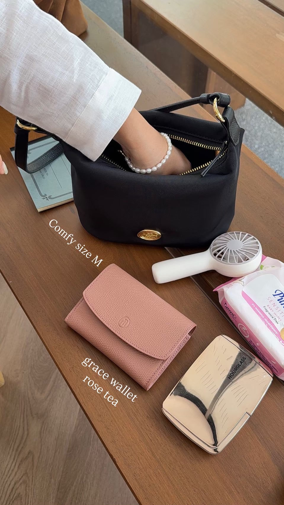 Grace wallet : Short wallet , Genuine leather