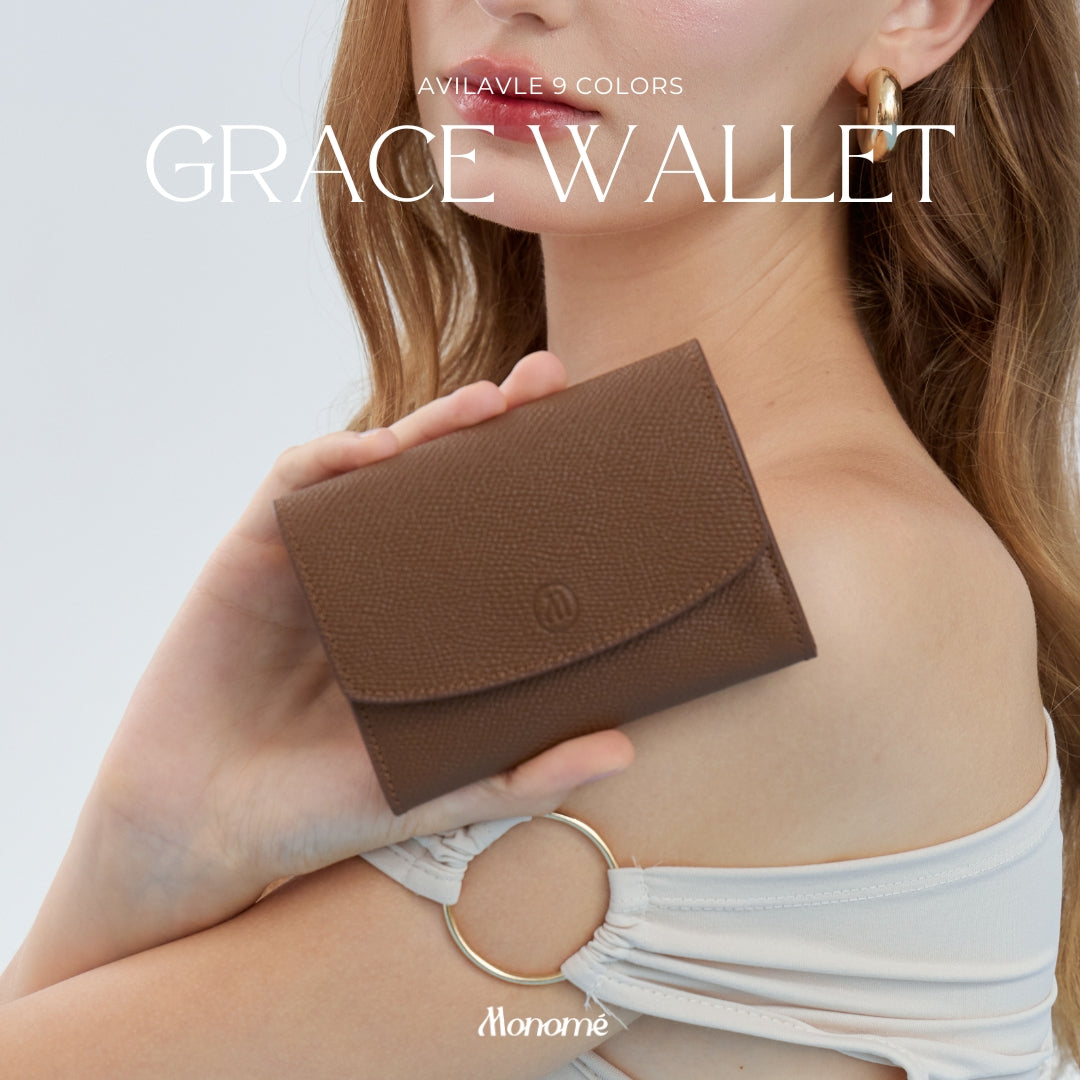 Grace wallet : Short wallet , Genuine leather