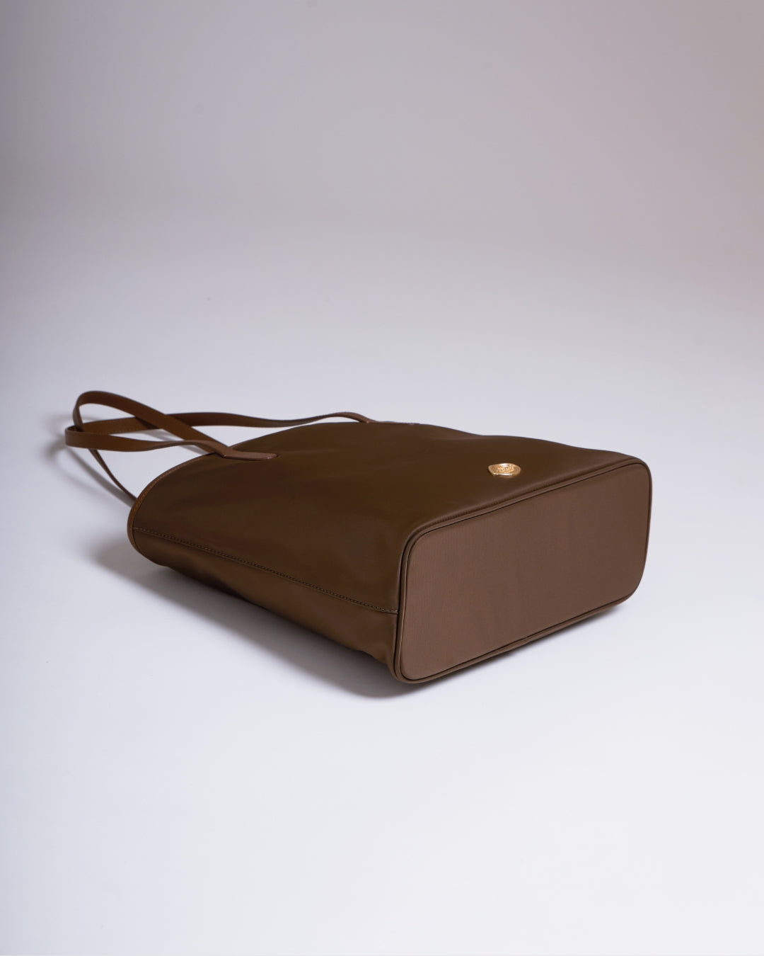 FAVE TOTE Bag 10.5 inch, Premium Nylon with Genuine leather