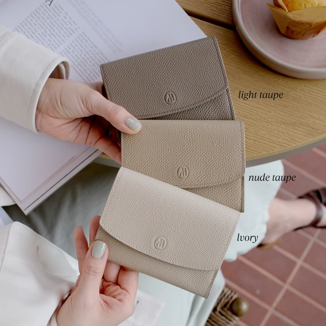 Grace wallet : Short wallet , Genuine leather