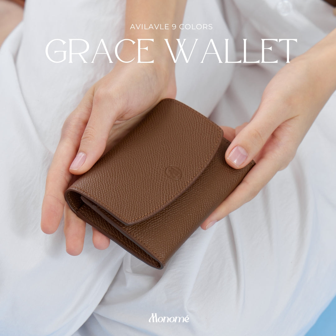 Grace wallet : Short wallet , Genuine leather
