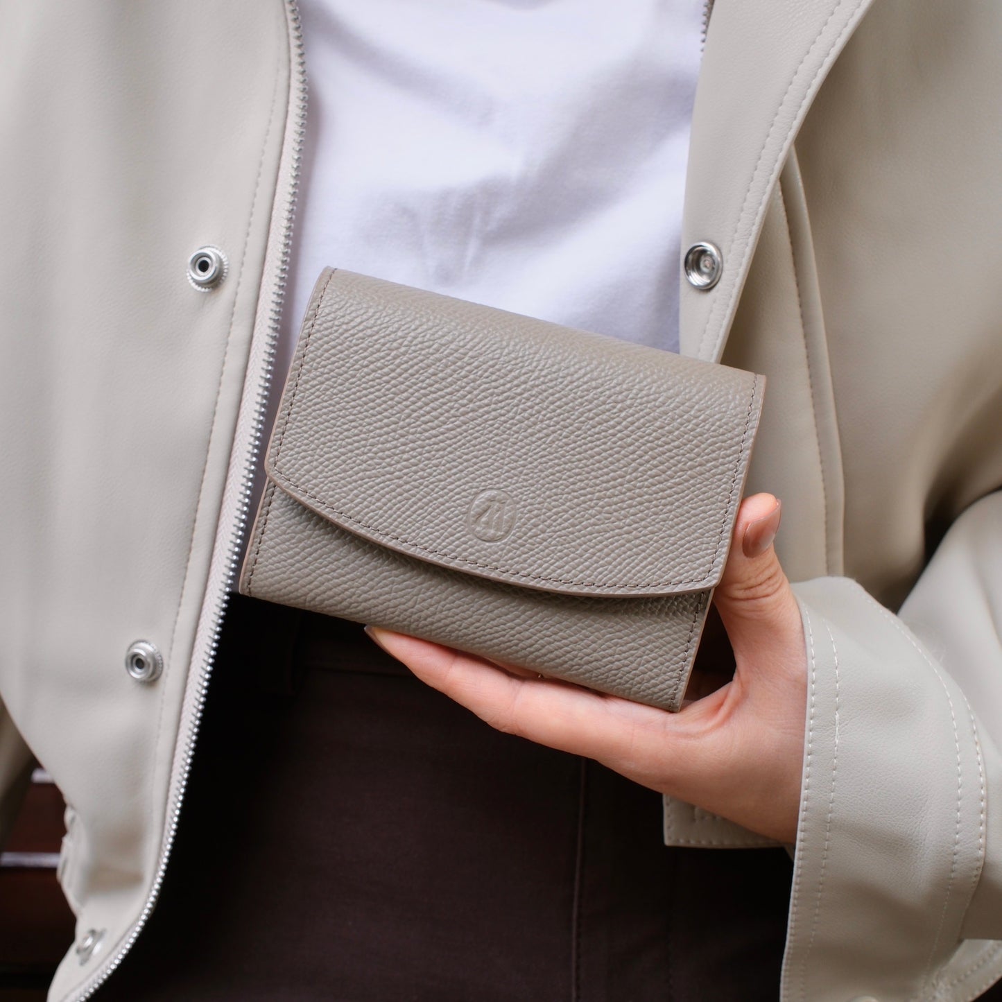 Grace wallet : Short wallet , Genuine leather