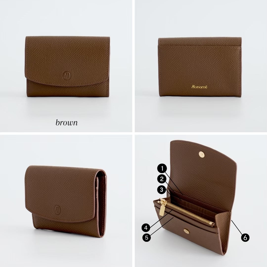 Grace wallet : Short wallet , Genuine leather