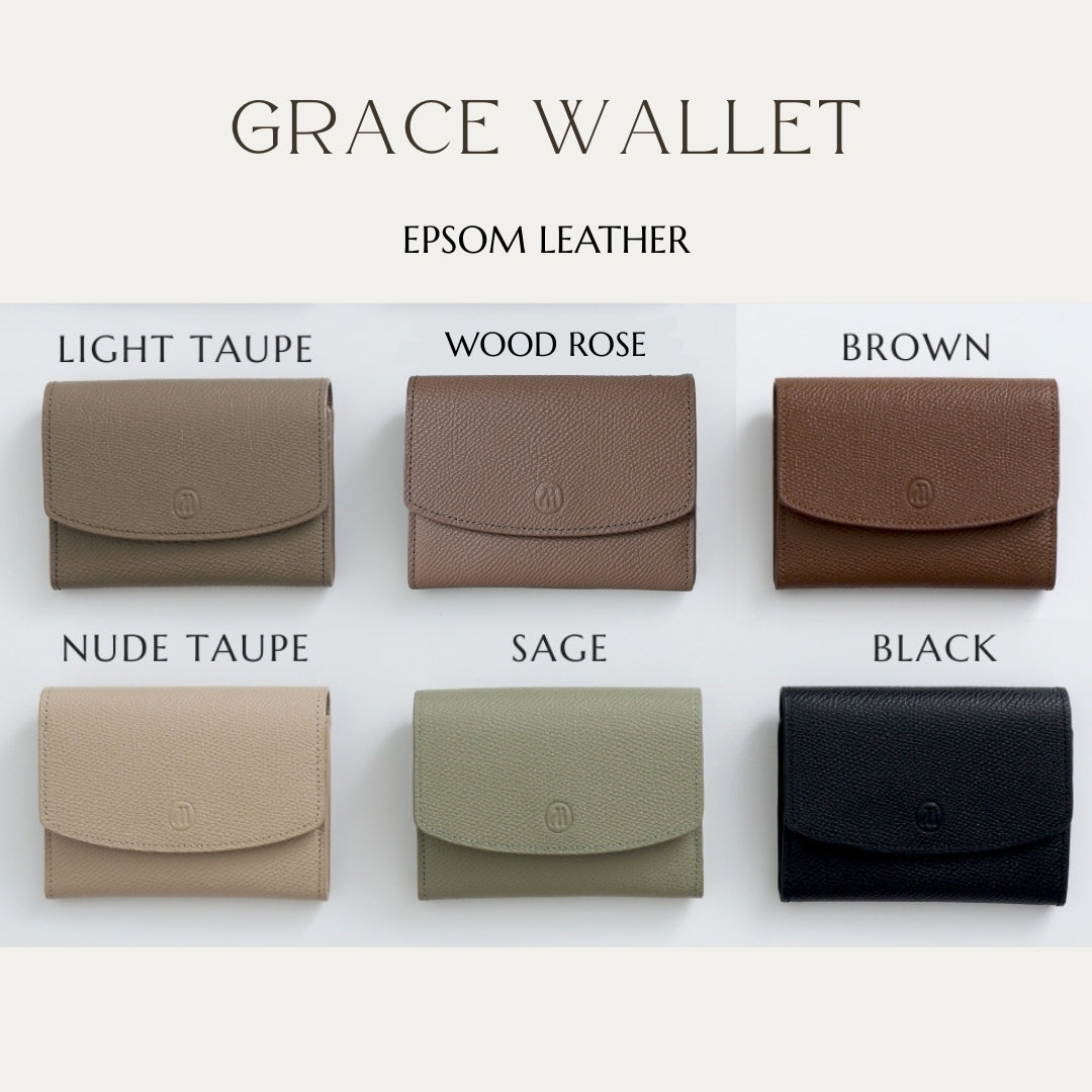 Grace wallet : Short wallet , Genuine leather