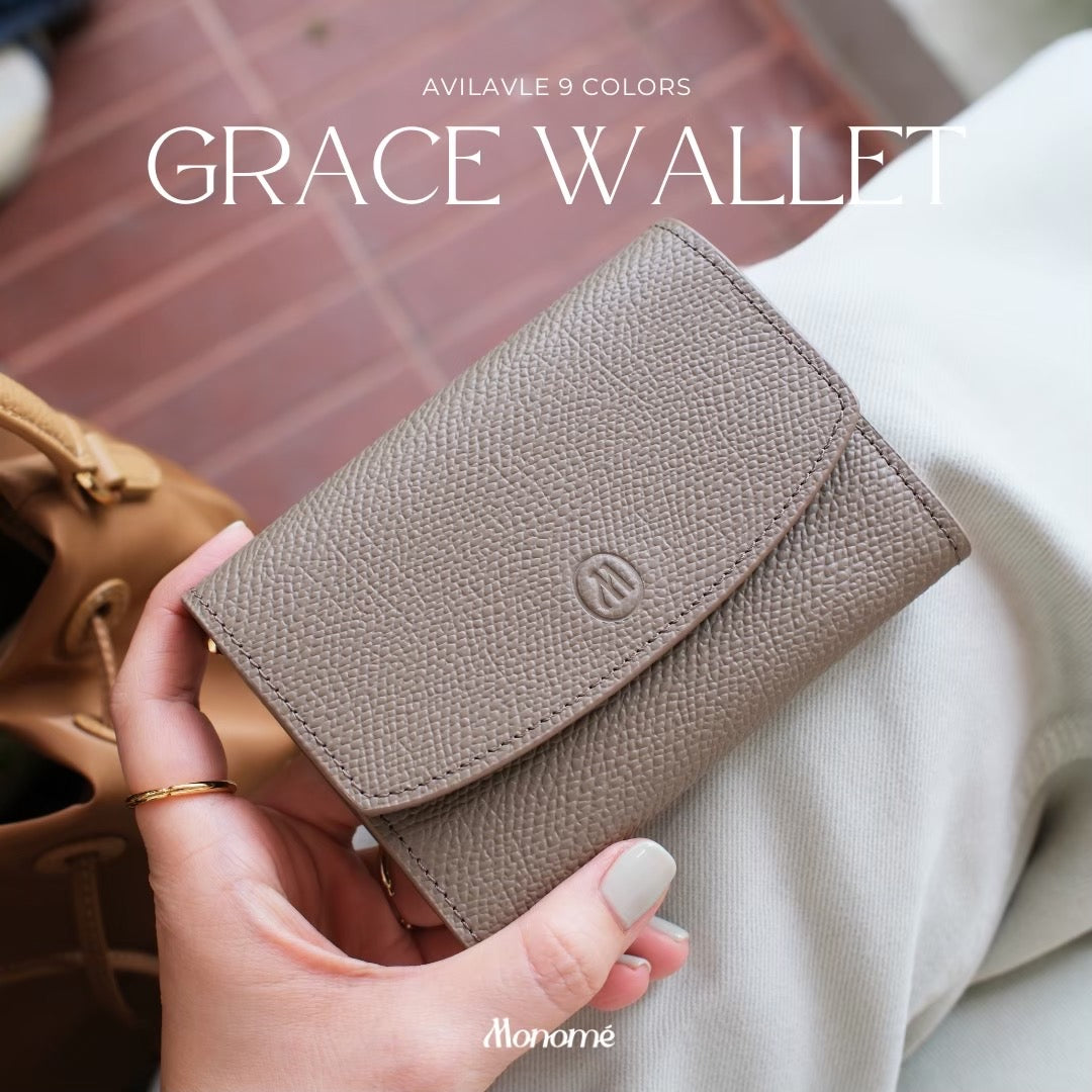 Grace wallet : Short wallet , Genuine leather