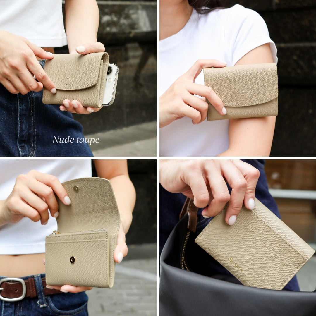 Grace wallet : Short wallet , Genuine leather