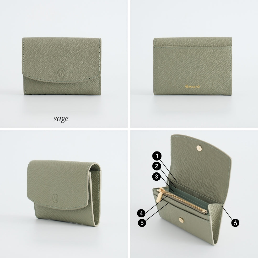 Grace wallet : Short wallet , Genuine leather