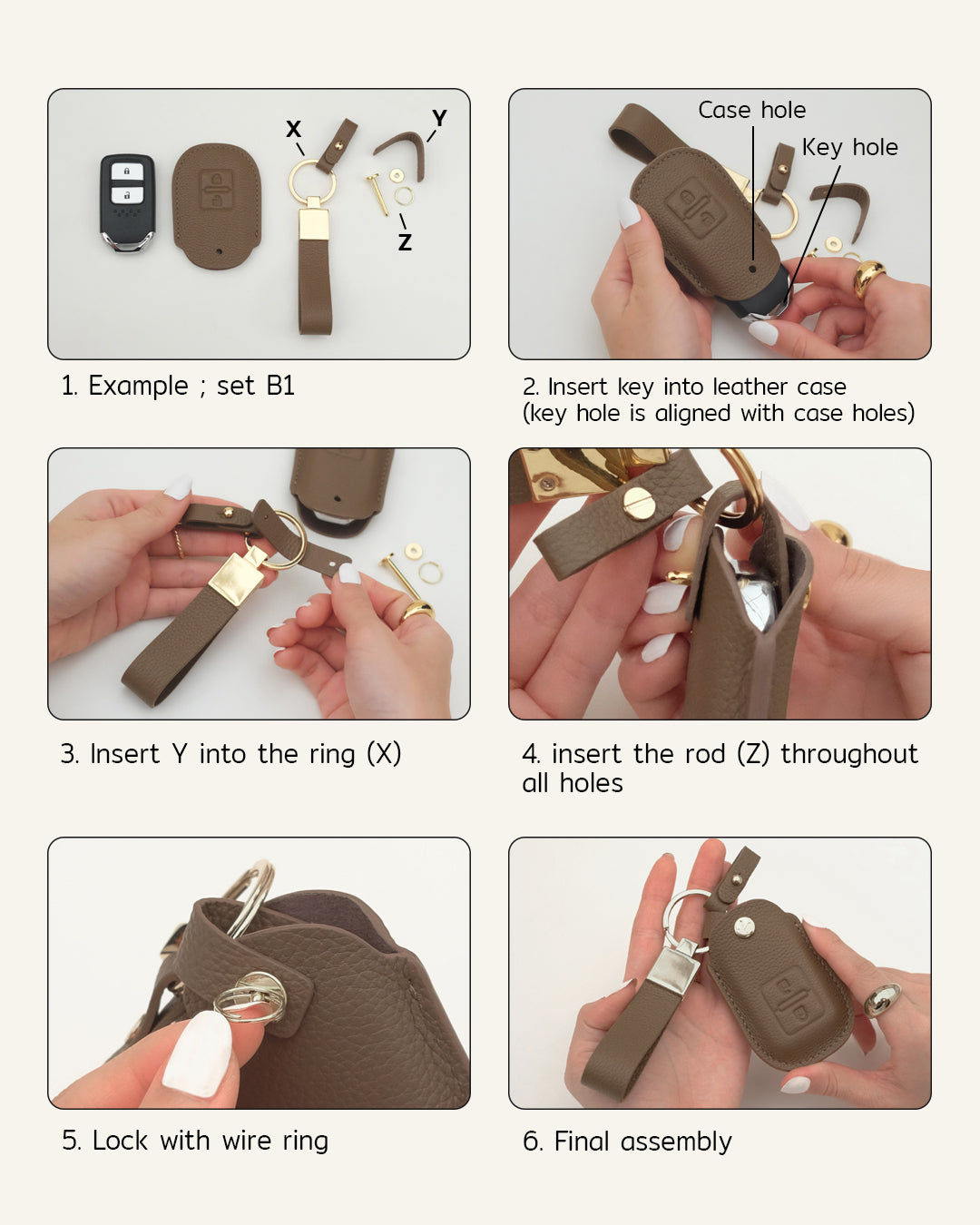 DUMBELL SET ; Spare Part for Car Key case