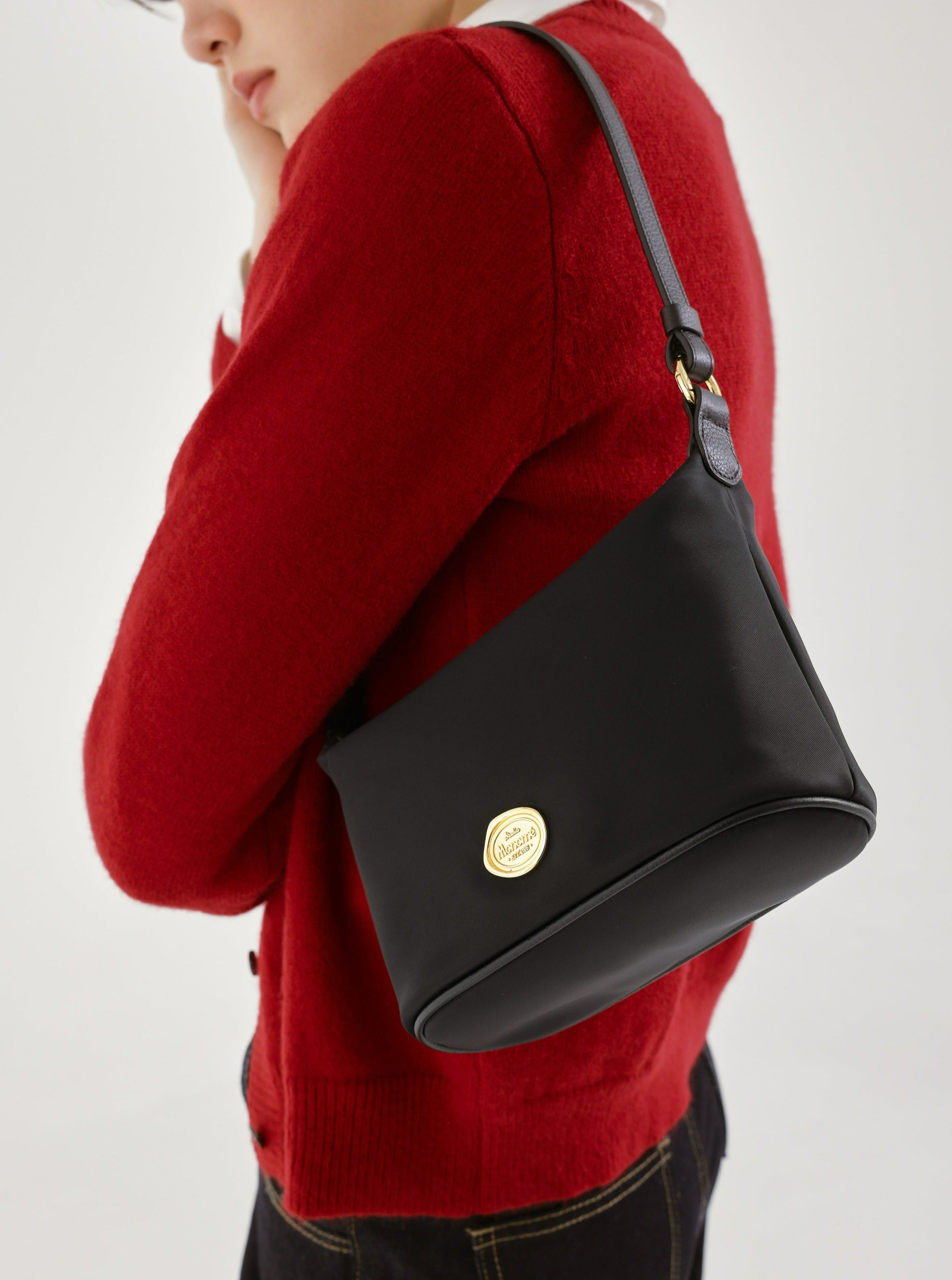 ★OVHEE★ Flume Nylon Hobo Bag_Black Saint Laurent Hobo Bag in Nylon | Saks Fifth Avenue