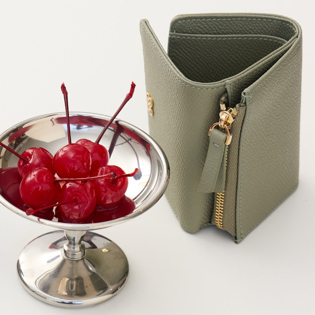 LILY Tri-fold wallet with Back zip