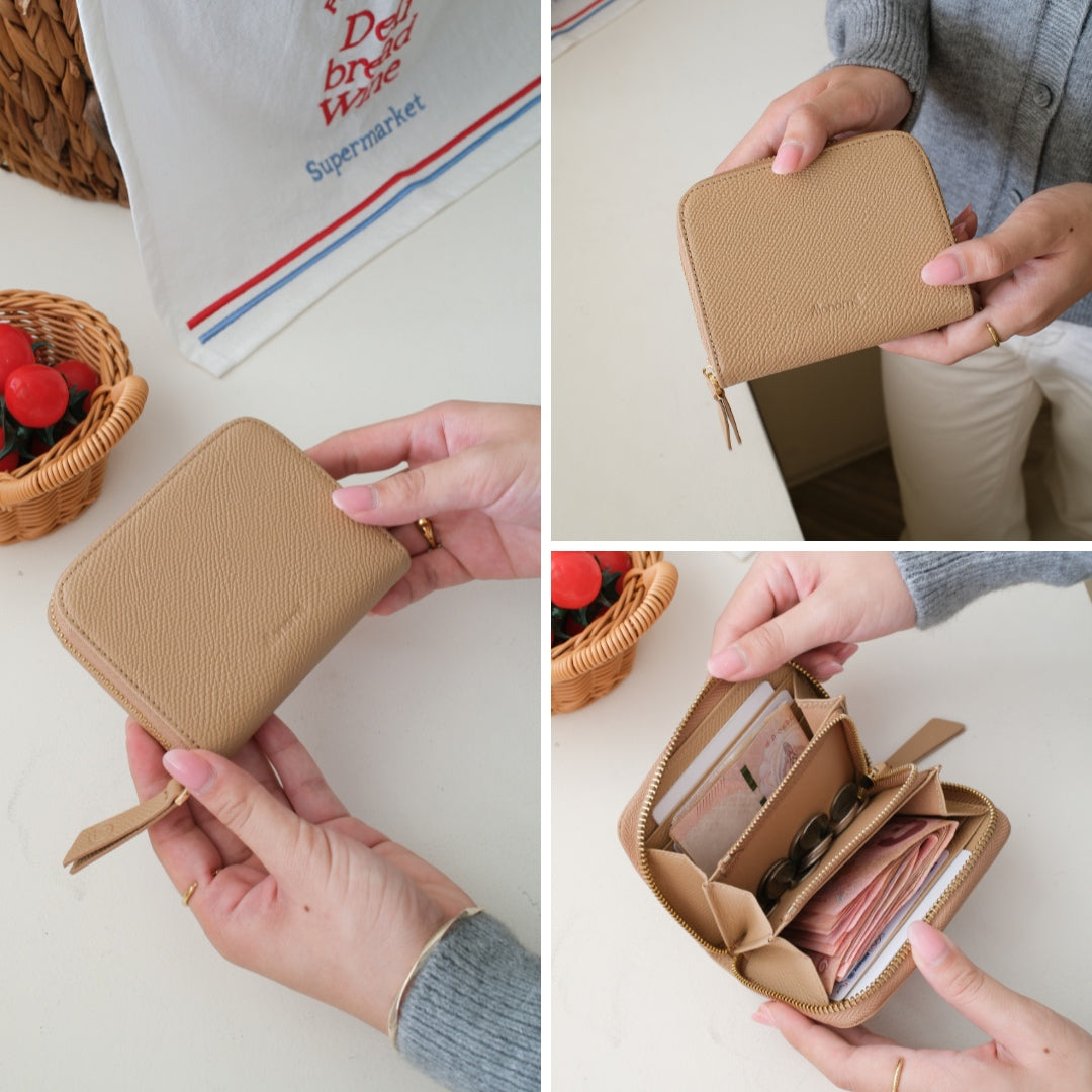 RAFFLE zip-around wallet