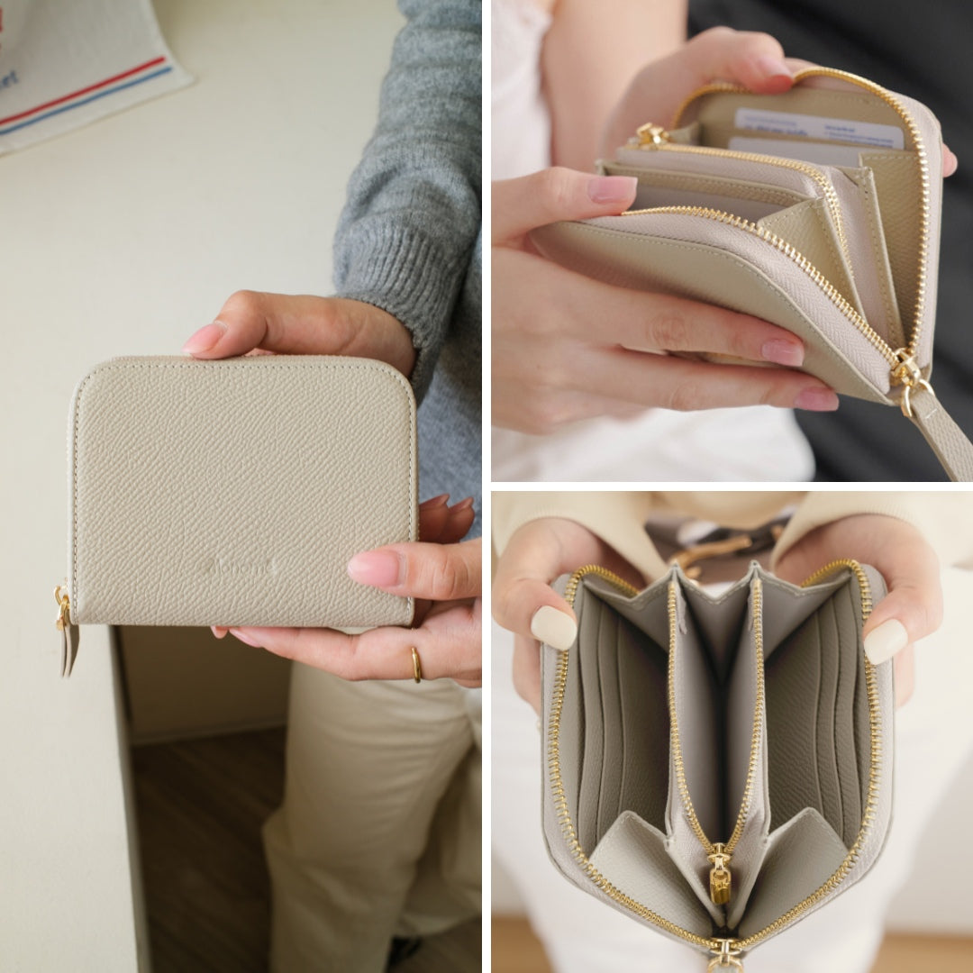 RAFFLE zip-around wallet