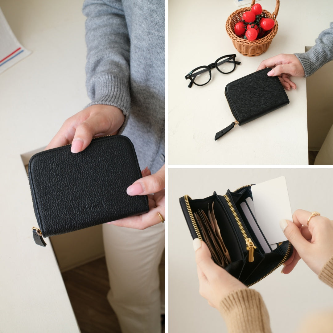 RAFFLE zip-around wallet