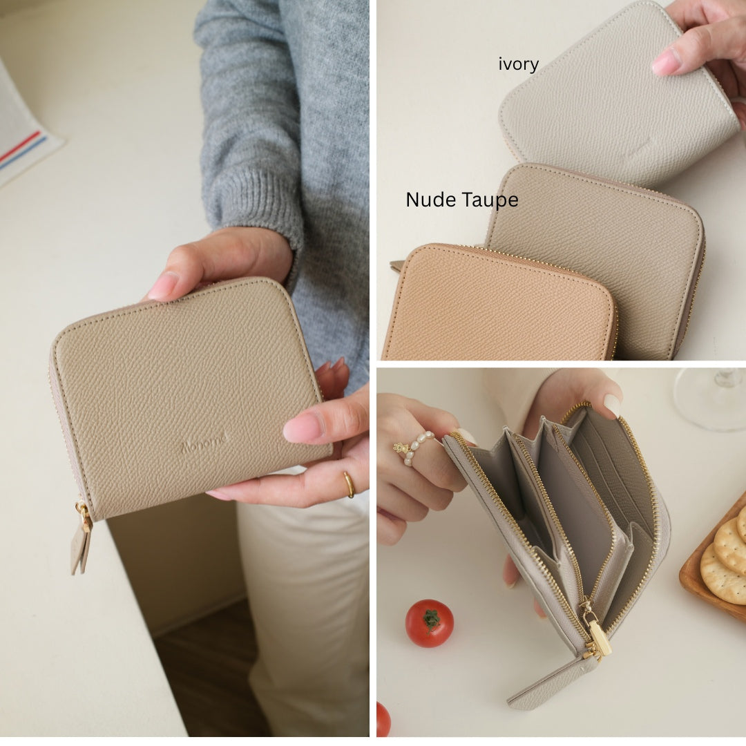 RAFFLE zip-around wallet