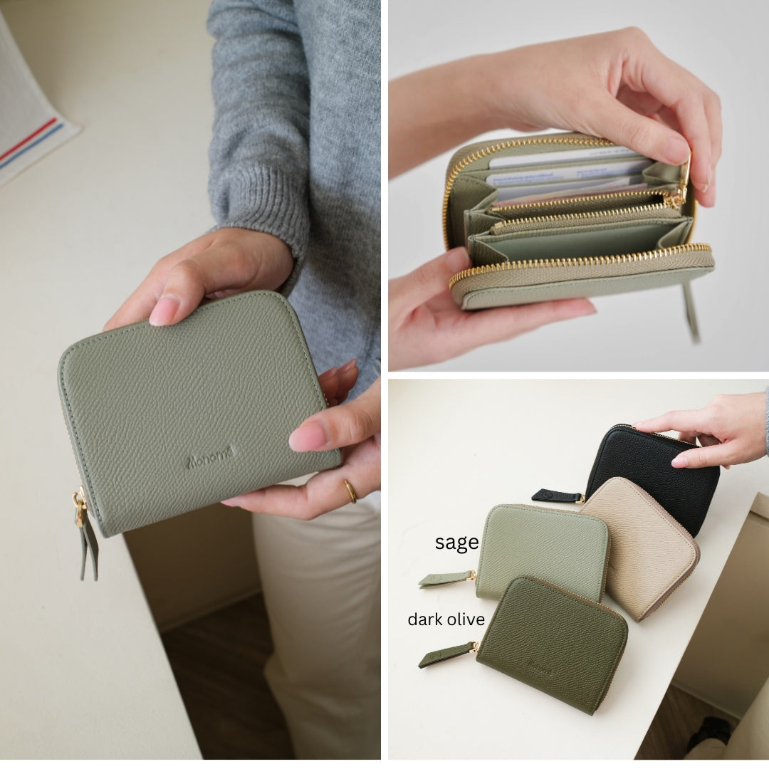 RAFFLE zip-around wallet