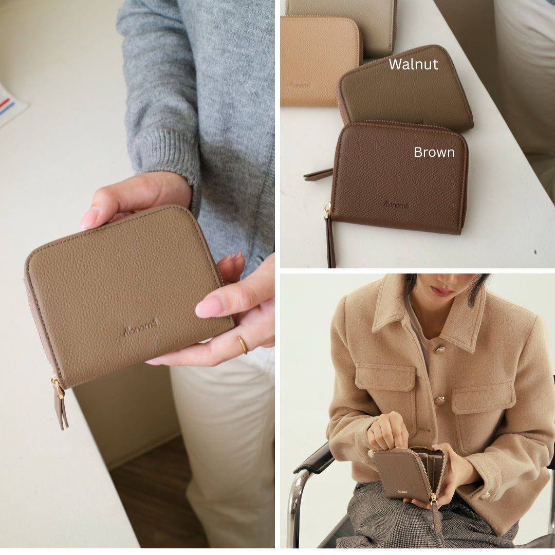 RAFFLE zip-around wallet